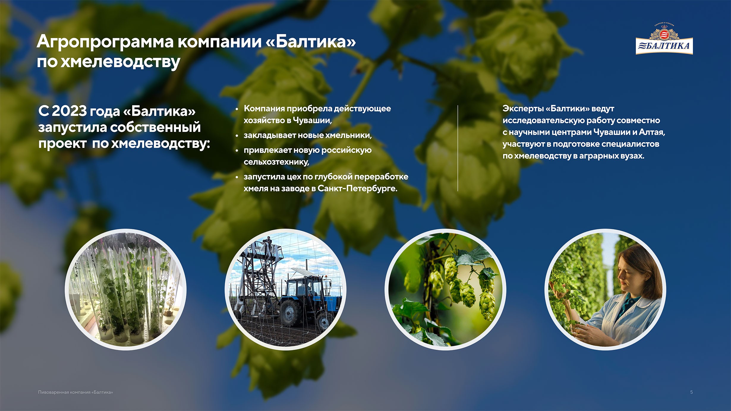 Презентация пивоваренной компании Балтика